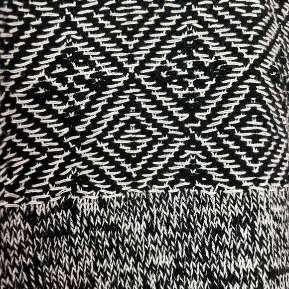 NWT Style & Co black white tribal marled geometric pattern cowl neck sweater XXL - Picture 5 of 10